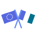 Icône investissements actions françaises et européennes - Pros.delubac